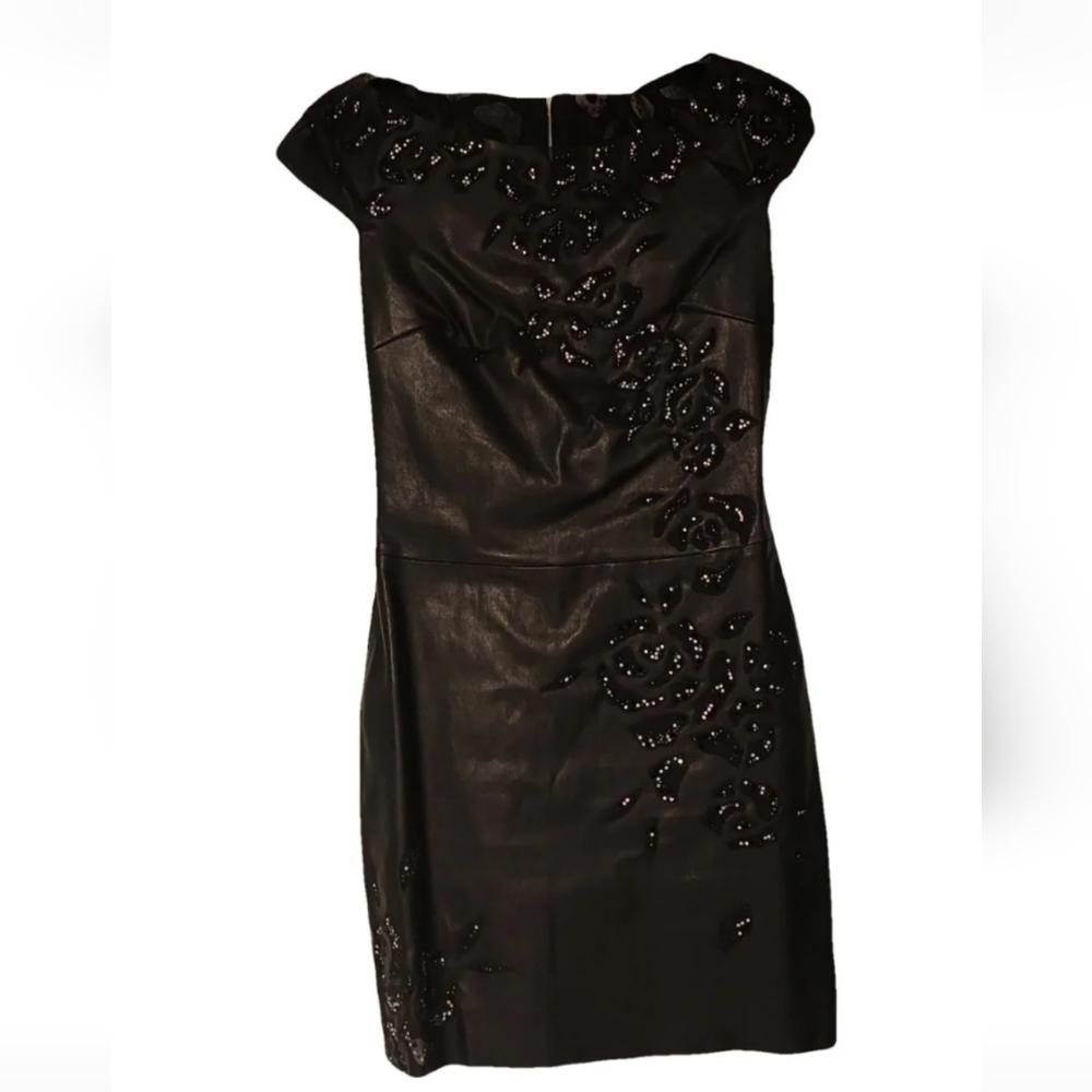 Jitrois stretch lamb leather dress size 38